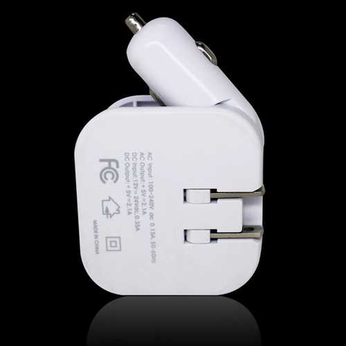 WTA-513UC 2.1A Multifunction Universal Travel Charger Converter With Car Charger