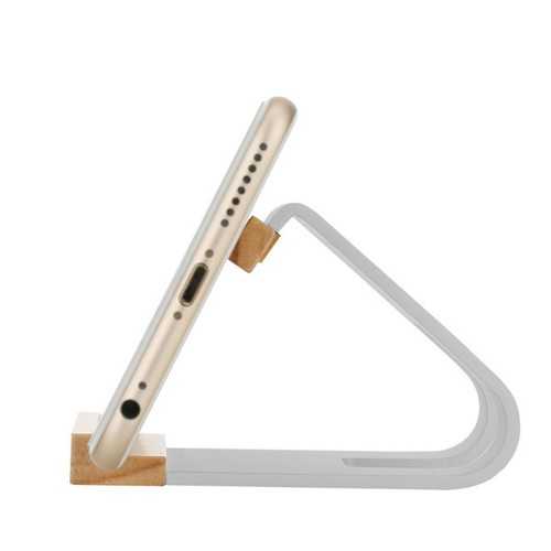 ROCK Universal Wooden Aluminum Alloy Metal Desktop Mount Holder for Xiaomi Samsung iPhone Tablet