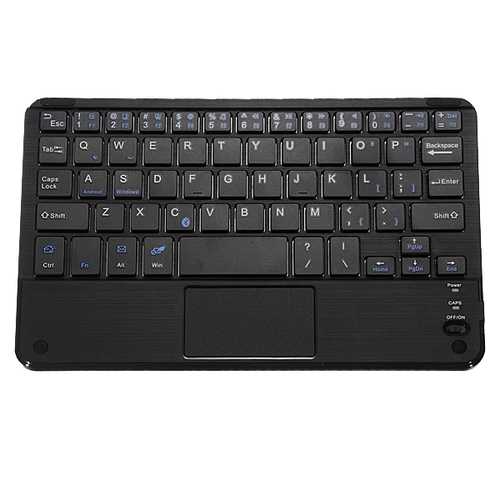 B.O.W HB119 Universal Wireless Bluetooth Touch Keyboard with Leather for Tablet Cell Phone