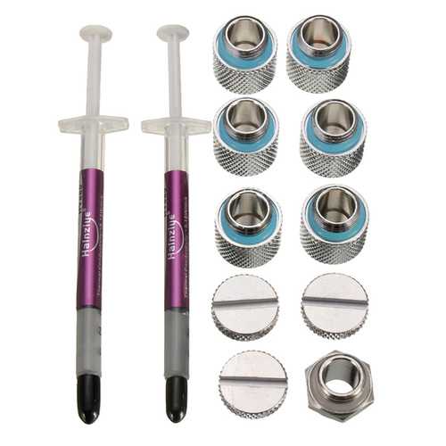 PC Liquid Cooling 360 Radiator Kit Pump 220mm Reservoir CPU GPU Heat Sink-RED