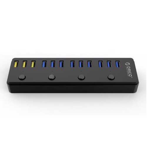 Original ORICO P12-U3 60W 12 Ports USB 3.0 Hub Including 3 BC1.2 Charging Port