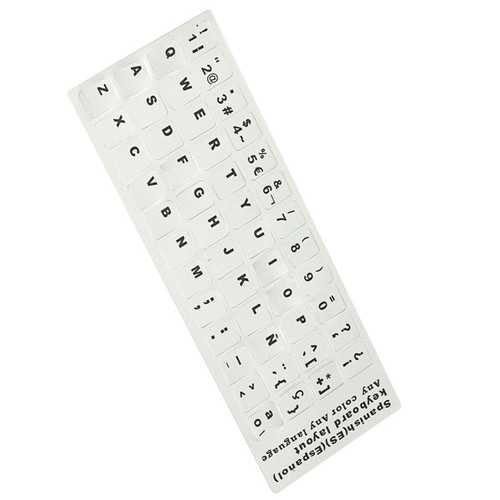 Spanish Scrub Non-Transparent Standard Keyboard Stickers For Standard Keyboard