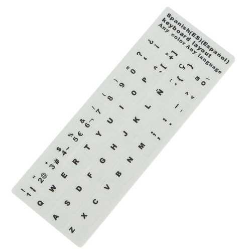 Spanish Scrub Non-Transparent Standard Keyboard Stickers For Standard Keyboard