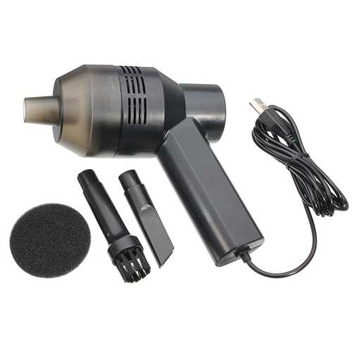 Portable USB Mini Vacuum Cleaner Computer Keyboard Dust Cleaning Brush Handheld Clean Kit