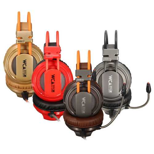 XIBERIA V10 USB Wired Vibration Deep Bass LED Gaming Headphone Headset with Mic for PC