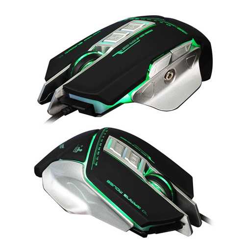 X400 7 Keys 3200DPI Wired LED Variable Light Gaming Mouse