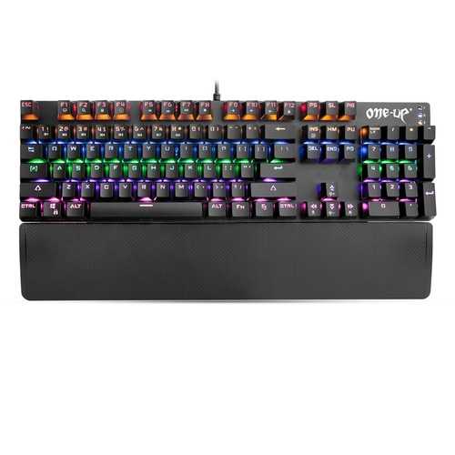 One-Up K8s 104 Keys Blue Switch Colorful Backlight Mechanical Gaming Keyboard