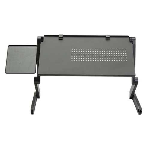 Adjustable Foldable Laptop Notebook Desk Table Fan Hole Stand Portable Tray