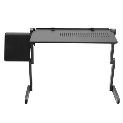 Adjustable Foldable Laptop Notebook Desk Table Fan Hole Stand Portable Tray