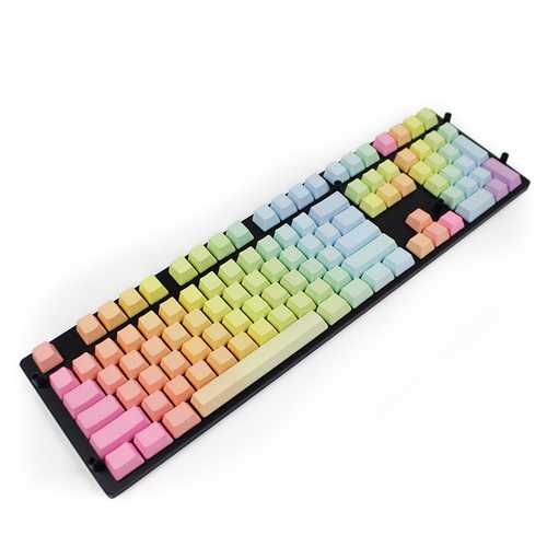 108 Key PBT OEM Profile Rainbow / 1976 Blank Keycaps For MX Switches Mechanical Keyboard