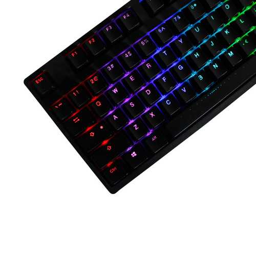 108 Key ABS OEM Profile Light-Transmitting Keycaps White Black Key Caps