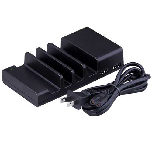 4USB Desktop Charger Sync Data Dock Cradle Stand Station For Tablet Cell Phone