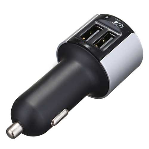 5V 3.4A Dual USB Port Car Charger Adapter For Tablet With Wireless Bluetooth