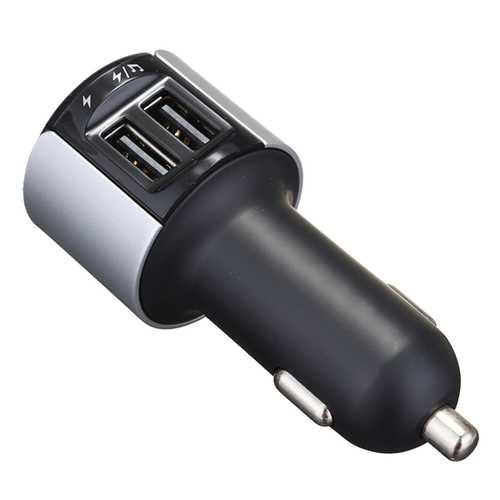 5V 3.4A Dual USB Port Car Charger Adapter For Tablet With Wireless Bluetooth