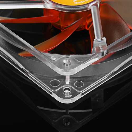 Akasa AK-183-L2B 120 x 120 x 25mm 3Pin Amber Cooling Fans Twin Ball Bearing for PC