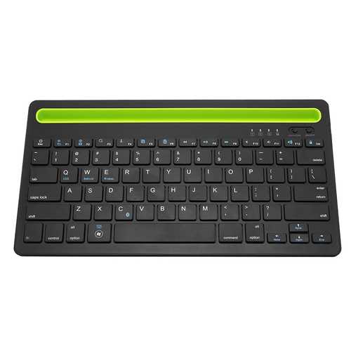 Dual Channel Bluetooth Wireless Keyboard Ultra Thin Portable Keyboard for Phones Pads