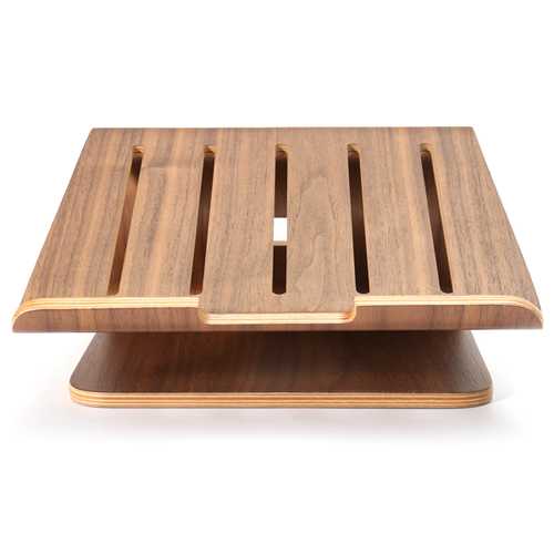 Wooden Laptop Cooling Holder Stand Radiator Dock Tray For Notebook Tablet