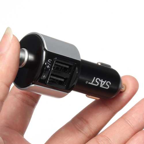 Wireless Car Bluetooth Kit FM Transmitter 2 USB Handsfree Charger Radio Adapter For iphone X 8/8Plus