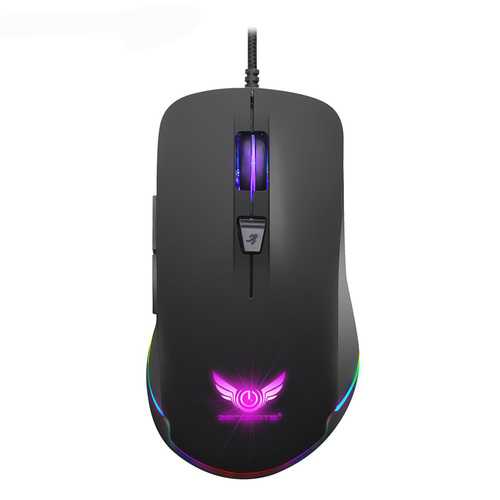 Zerodate S600 4800DPI 6 Buttons Gaming Mouse RGB Backlit USB Wired Mouse Optical Mice For Game