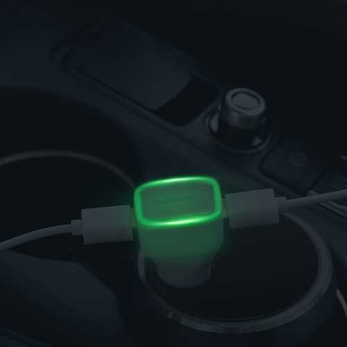 FLOVEME LED Indicator Dual USB Fast Car Charger For iPhone X 8Plus Oneplus 5t Xiaomi Mi A1 S8