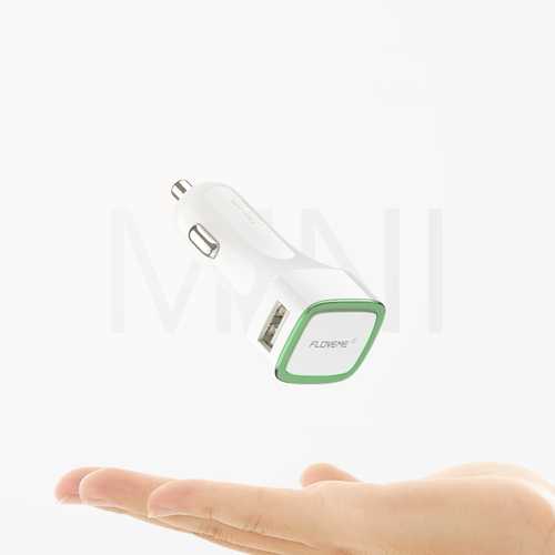 FLOVEME LED Indicator Dual USB Fast Car Charger For iPhone X 8Plus Oneplus 5t Xiaomi Mi A1 S8