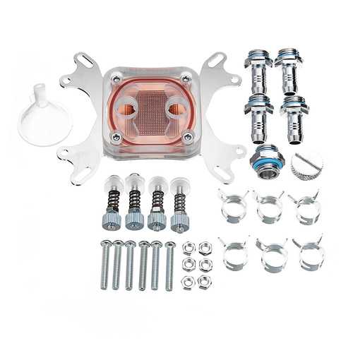 240mm DIY PC Water liquid Cooling Fan Kit Heat Sink Set CPU Block Water Pump Reservoir Hose
