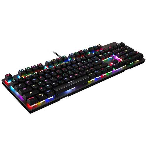 Motospeed CK89 Kailh BOX Switch 104 Keys NKRO RGB Backlit Mechanical Gaming Keyboard