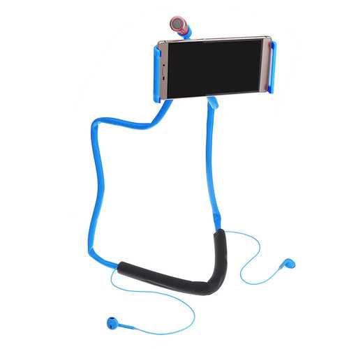 360° Rotating Neck Hanging Phone Holder Lazy Stand For 4-10 Inch Cellphone Tablet