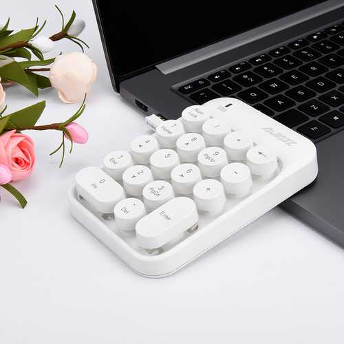 AJazz AK18 2.4GHz Wireless Numeric Keypad Mini Number Pad Keyboard for Laptop PC