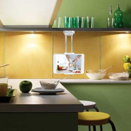 Bakeey Universal Aluminium Alloy Adjustable Wall Mounted Lazy Desktop Holder For Ipad Phone Tablet