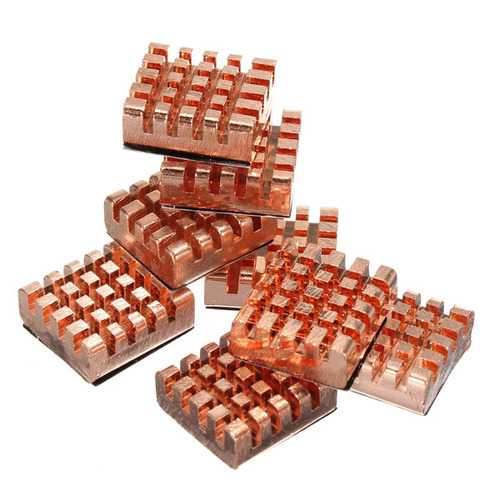 8pcs Memory Copper Heat Sink For DDR DDR2 DDR3 RAM 12x13x5mm