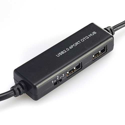 4 Ports Micro USB OTG with Fixed Charger Cable for windows Tablet PC