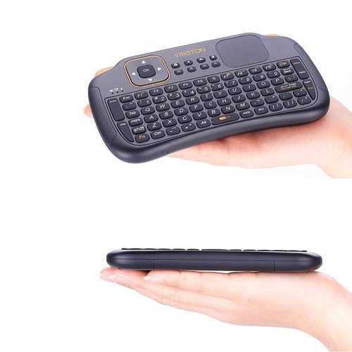 VIBOTON S1 Mini 2.4GHz Wireless Smart Keyboard Air Mouse for Mini PC Android TV HTPC