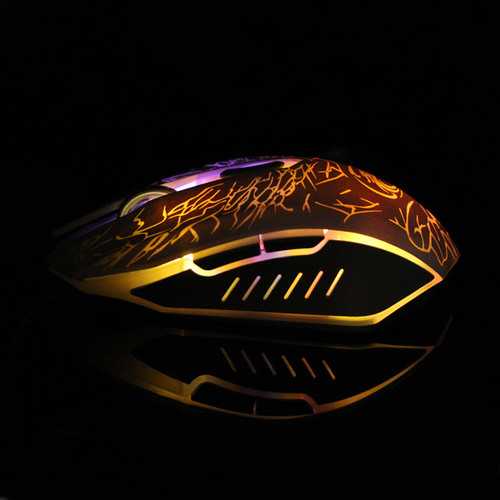 Estone X5 USB Wired 800/1200/1600/2400 DPI Gaming Mouse with LED Breathing Light