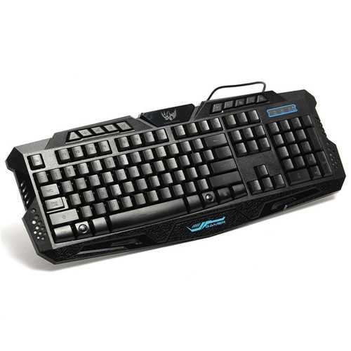 M200 USB 3 Colors LED Backlit Wired Gaming Keyboard