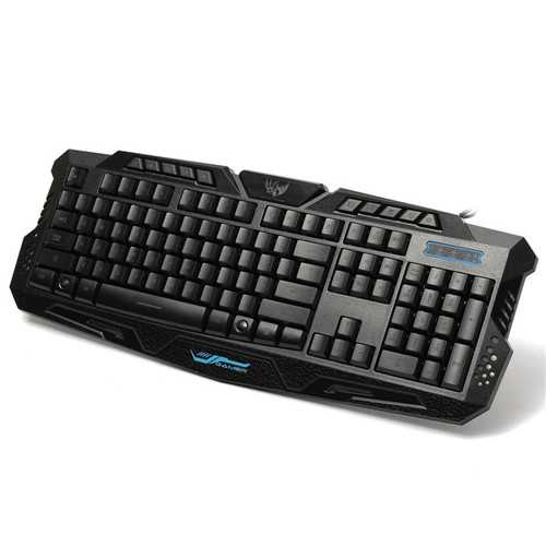 M200 USB 3 Colors LED Backlit Wired Gaming Keyboard