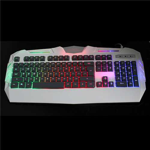 Glare X-S550 104 keys Wired LED Backlit Mechanical Handfeel Gaming Keyboard 19 Keys NO Rollover