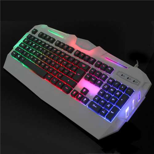 Glare X-S550 104 keys Wired LED Backlit Mechanical Handfeel Gaming Keyboard 19 Keys NO Rollover