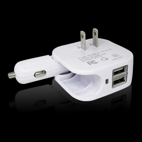 WTA-513UC 2.1A Multifunction Universal Travel Charger Converter With Car Charger