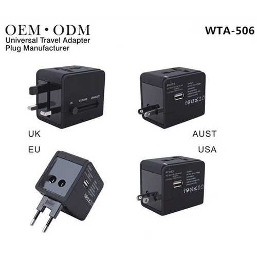 WTA-506 Multifunction Universal Worldwide Travel Charger Converter Adapter Plug