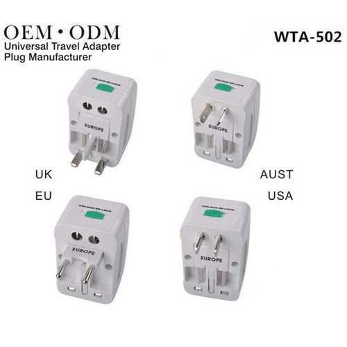WTA-502 Multifunction Universal Worldwide Travel Charger Converter Adapter Plug