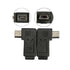 Mini USB 5Pin Male to Female Extension Adapter 90 Degree Right/Left Angled