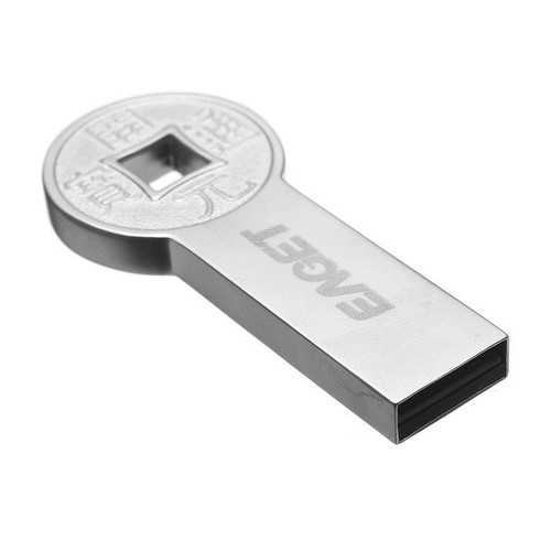EAGET K80 Flash Drive USB 3.0 Pen Drive Fashion Round Ancient Coins Metal Waterproof