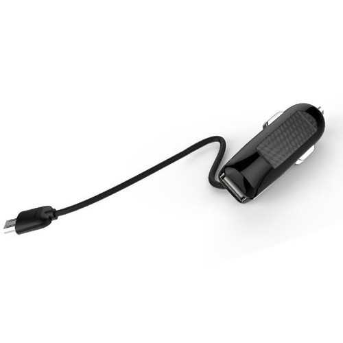 LDNIO DL-C25 5V 2.1A Car Charger with USB Cable for Phone/ Tablet