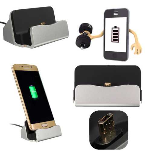 Micro USB Desktop Charger Sync Data Dock Cradle Stand Station For Tablet Cell Phone