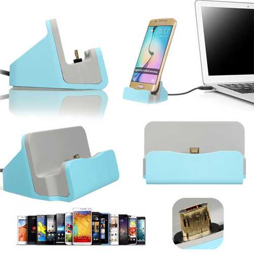 Micro USB Desktop Charger Sync Data Dock Cradle Stand Station For Tablet Cell Phone