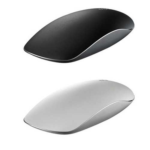 RAPOO T8 USB Wireless 5.8GHz Ultra Thin Laser Touch Mouse Durable Computer Mouse Slient Clicking