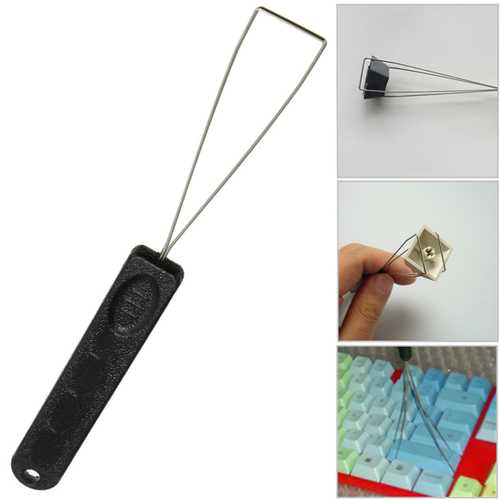 Keyboard Key Keycap Puller Key Cap Remover With Unloading Steel Cleaning Tool