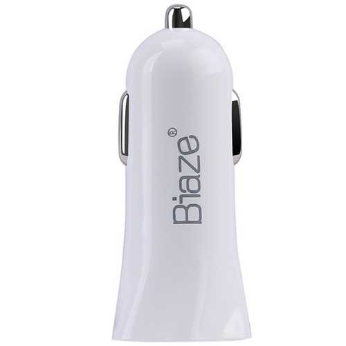 BIAZE MC5 5V 3.4A Dual USB Port Car Charger Adapter For Tablet Cell Phone