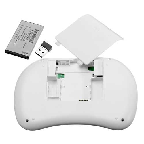 Mini 2.4G Wireless Keyboard With Touchpad Fly Mouse For PC Android TV White